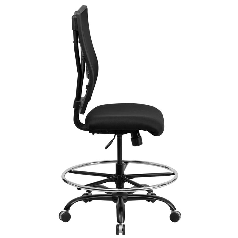 Flash Furniture HERCULES Series Big & Tall 400 lb. Rated Black Mesh Drafting Chair – WL-5029SYG-D-GG Online Hot Sale