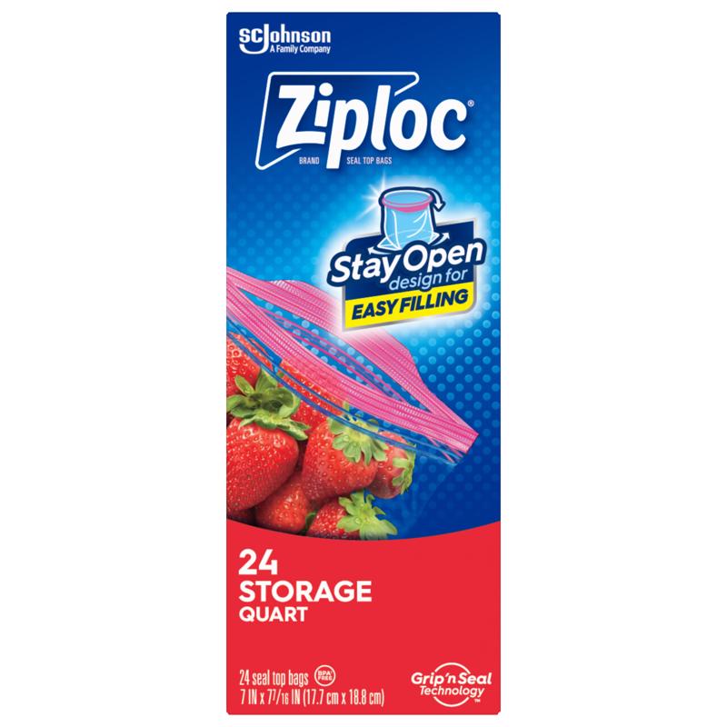 BAG ZIPLOC EZOPN QT24CT on Sale