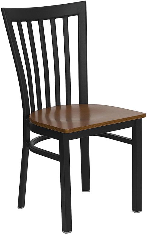 Flash Furniture HERCULES Series Black School House Back Metal Restaurant Chair – Cherry Wood Seat – XU-DG6Q4BSCH-CHYW-GG Online