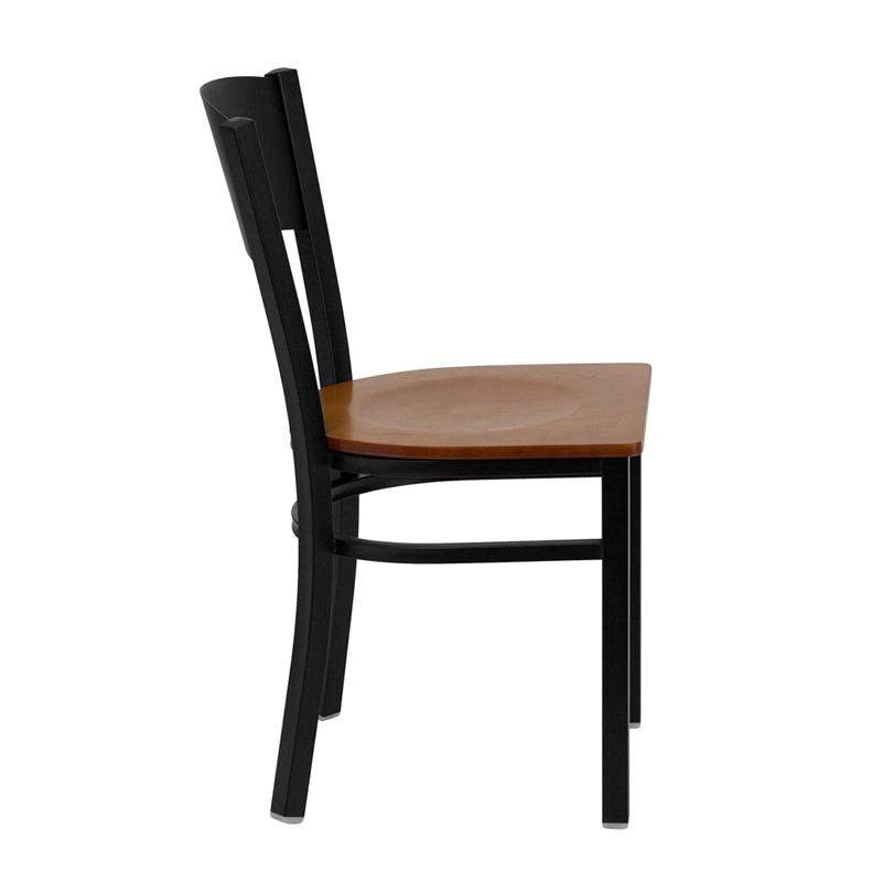 Flash Furniture HERCULES Series Black Circle Back Metal Restaurant Chair – Cherry Wood Seat – XU-DG-60119-CIR-CHYW-GG Hot on Sale