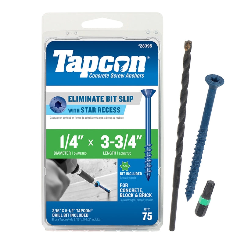 CN SCRW 1/4X3-3/4″ 75PK Fashion