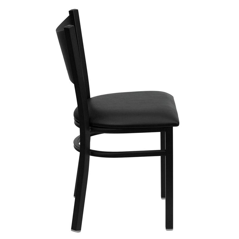 Flash Furniture HERCULES Series Black Coffee Back Metal Restaurant Chair – Black Vinyl Seat – XU-DG-60099-COF-BLKV-GG Discount