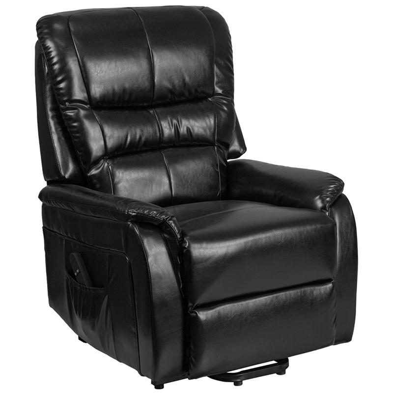 Flash Furniture HERCULES Series Black Leather Remote Powered Lift Recliner – CH-US-153062L-BK-LEA-GG Online