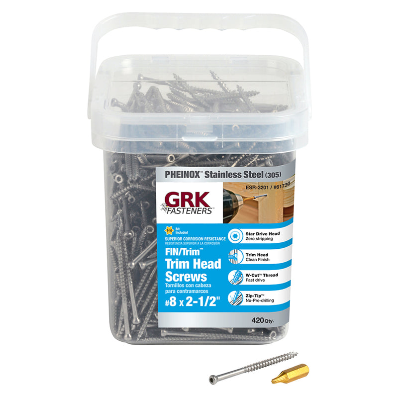CNSTRUTN SCERW SS#8X2.5″ Supply