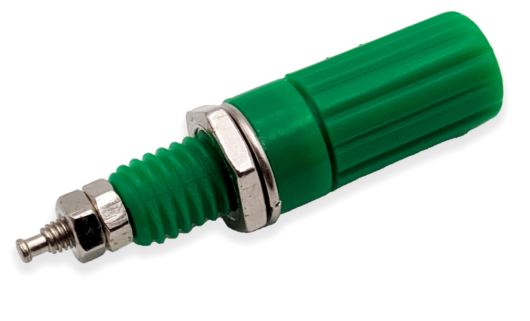 5-Way Binding Post Insulated, Accepts Banana Plug, Spade Lug, Green Color Discount