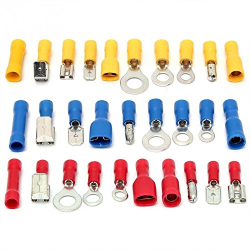 480 Piece Electrical Terminal Assortment – Includes Convenient Case – Electrical Wiring Wire Terminal Crimp Connector Kit Butt Spade Set Online