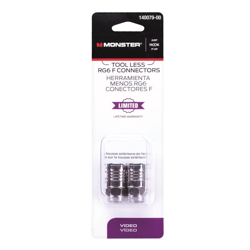 COAXIAL CNCTR RG6 SL 2PK on Sale