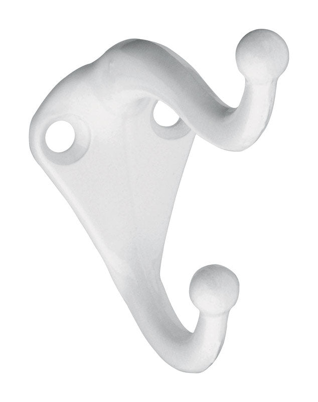 COAT/HAT HOOK WHT 35LB Hot on Sale
