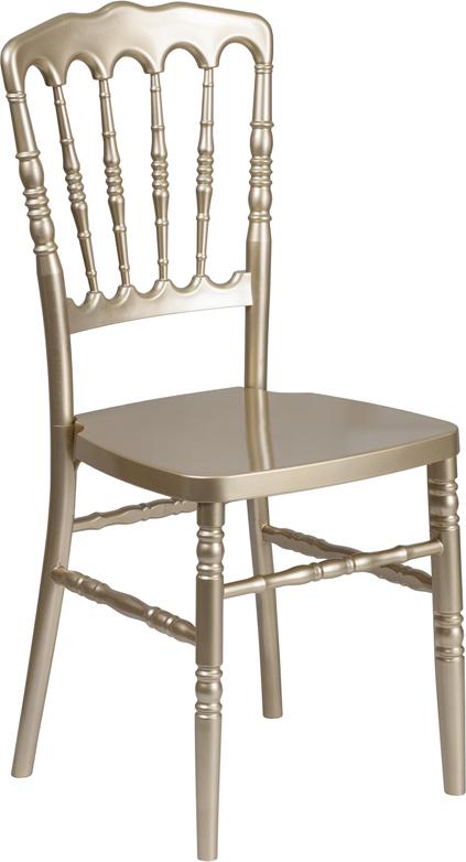 Flash Furniture HERCULES Series Gold Resin Stacking Napoleon Chair – LE-L-MON-GD-GG Online
