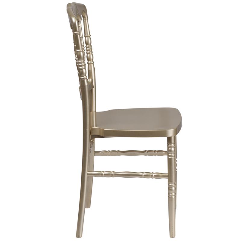 Flash Furniture HERCULES Series Gold Resin Stacking Napoleon Chair – LE-L-MON-GD-GG Online