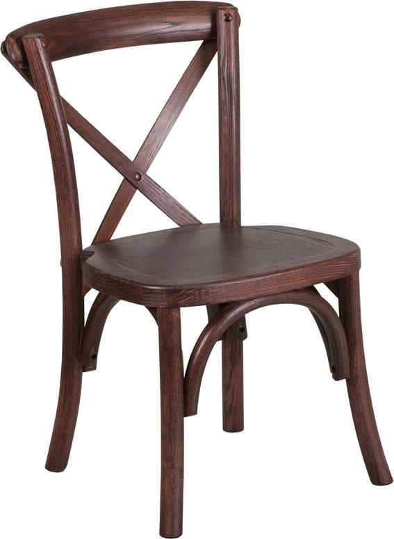 Flash Furniture HERCULES Series Stackable Kids Mahogany Wood Cross Back Chair – XU-X-MAH-KID-GG on Sale