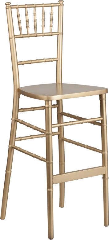 Flash Furniture HERCULES Series Gold Wood Chiavari Barstool – XA-CH-BAR-GO-GG Fashion