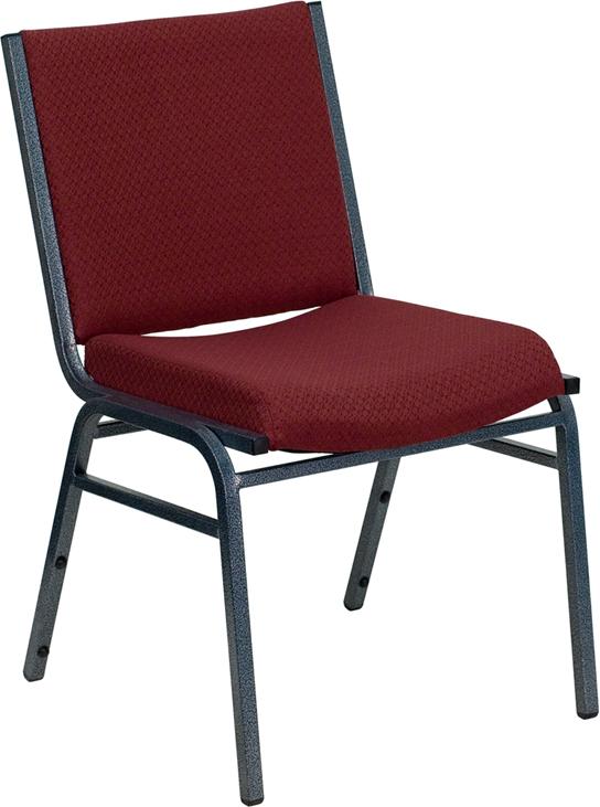 Flash Furniture HERCULES Series Heavy Duty Burgundy Patterned Fabric Stack Chair – XU-60153-BY-GG Online