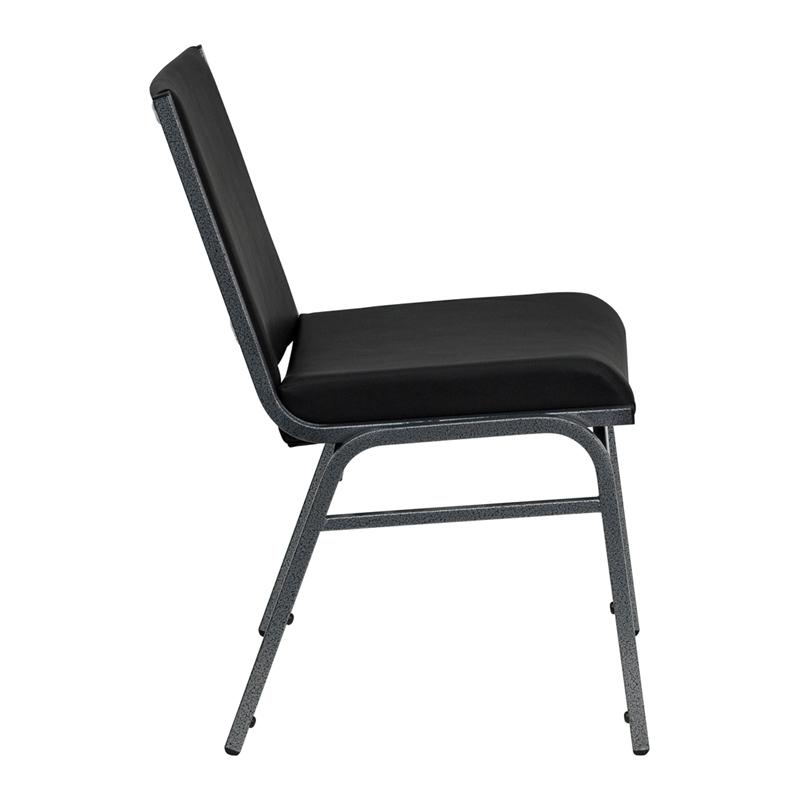 Flash Furniture HERCULES Series Heavy Duty Black Vinyl Stack Chair – XU-60153-BK-VYL-GG Online Hot Sale