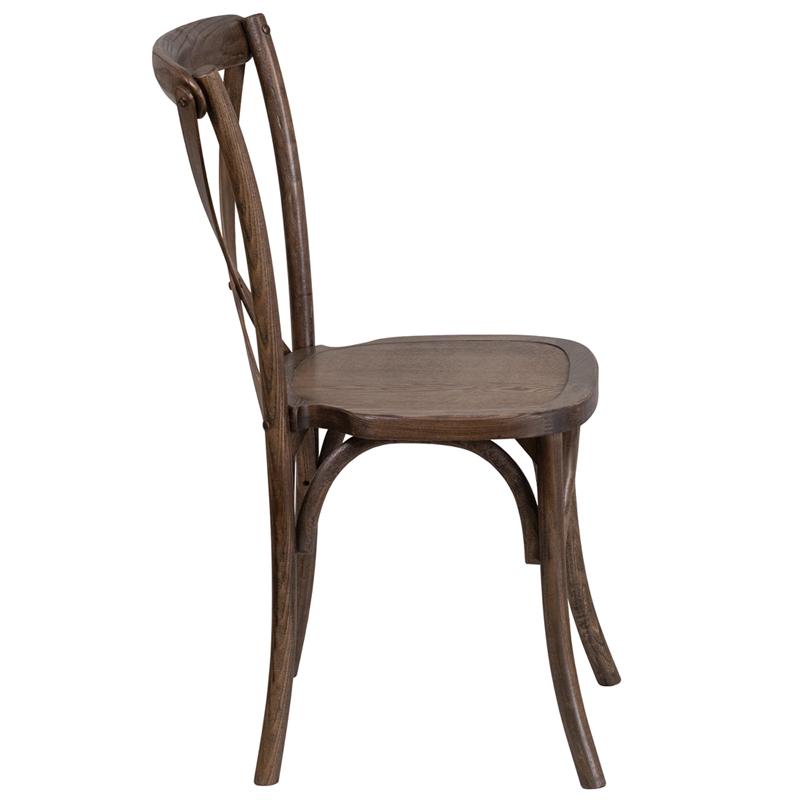 Flash Furniture HERCULES Series Stackable Early American Wood Cross Back Chair – XU-X-EA-GG Online Hot Sale