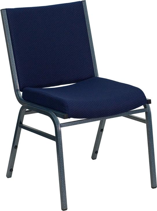 Flash Furniture HERCULES Series Heavy Duty Navy Blue Dot Fabric Stack Chair – XU-60153-NVY-GG Online Sale