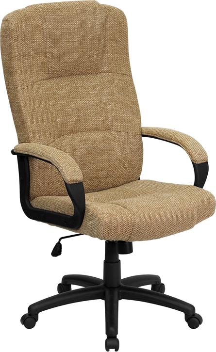 Flash Furniture High Back Beige Fabric Executive Swivel Chair with Arms – BT-9022-BGE-GG Hot on Sale
