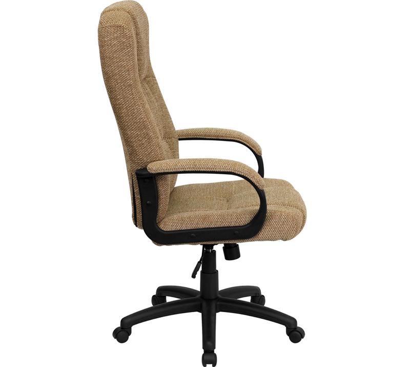 Flash Furniture High Back Beige Fabric Executive Swivel Chair with Arms – BT-9022-BGE-GG Hot on Sale