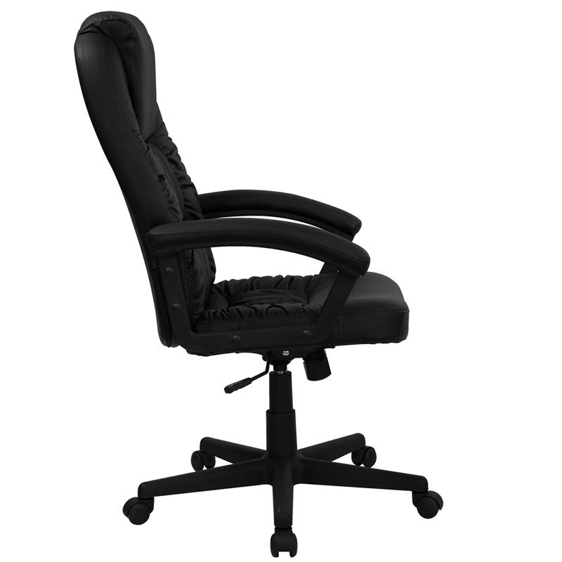 Flash Furniture High Back Black Leather Executive Swivel Chair with Arms – BT-983-BK-GG Sale