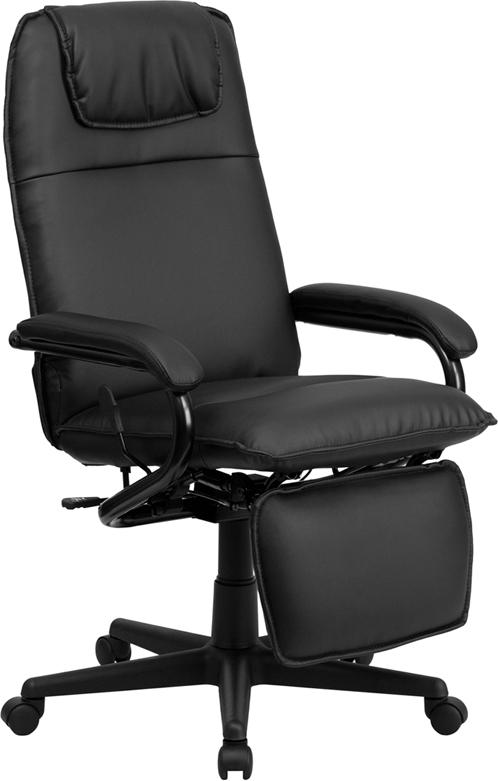 Flash Furniture High Back Black Leather Executive Reclining Swivel Chair with Arms – BT-70172-BK-GG Hot on Sale