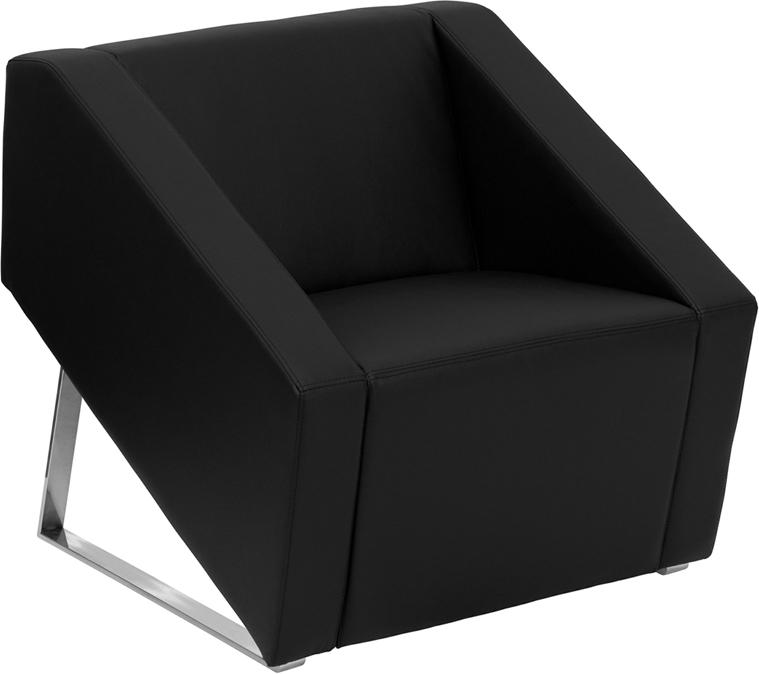 Flash Furniture HERCULES Smart Series Black Leather Lounge Chair – ZB-SMART-BLACK-GG Online now