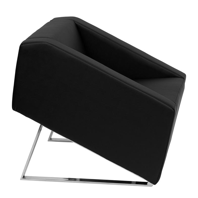 Flash Furniture HERCULES Smart Series Black Leather Lounge Chair – ZB-SMART-BLACK-GG Online now
