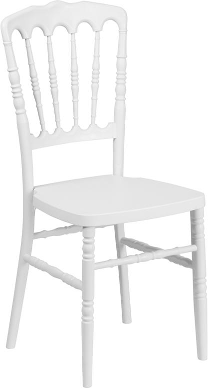 Flash Furniture HERCULES Series White Resin Stacking Napoleon Chair – LE-L-MON-WH-GG Online
