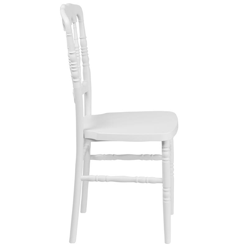 Flash Furniture HERCULES Series White Resin Stacking Napoleon Chair – LE-L-MON-WH-GG Online