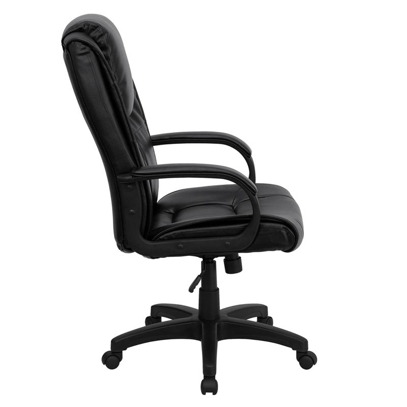 Flash Furniture High Back Black Leather Executive Swivel Chair with Oversized Headrest and Arms – GO-5301BSPEC-CH-BK-LEA-GG Online now