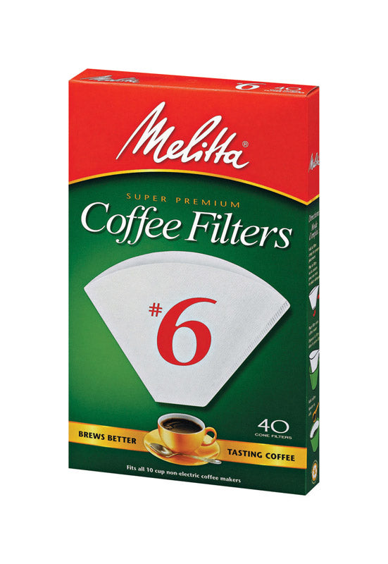 COFFEE FILTER #6WHT 40CT on Sale
