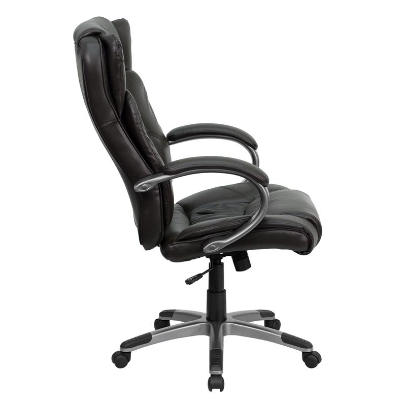 Flash Furniture High Back Espresso Brown Leather Executive Swivel Chair with Arms – BT-9088-BRN-GG Sale