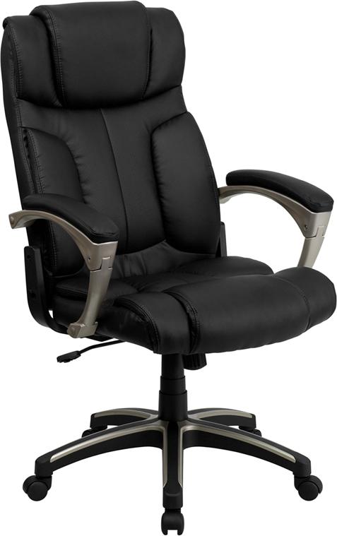 Flash Furniture High Back Folding Black Leather Executive Swivel Chair with Arms – BT-9875H-GG Hot on Sale
