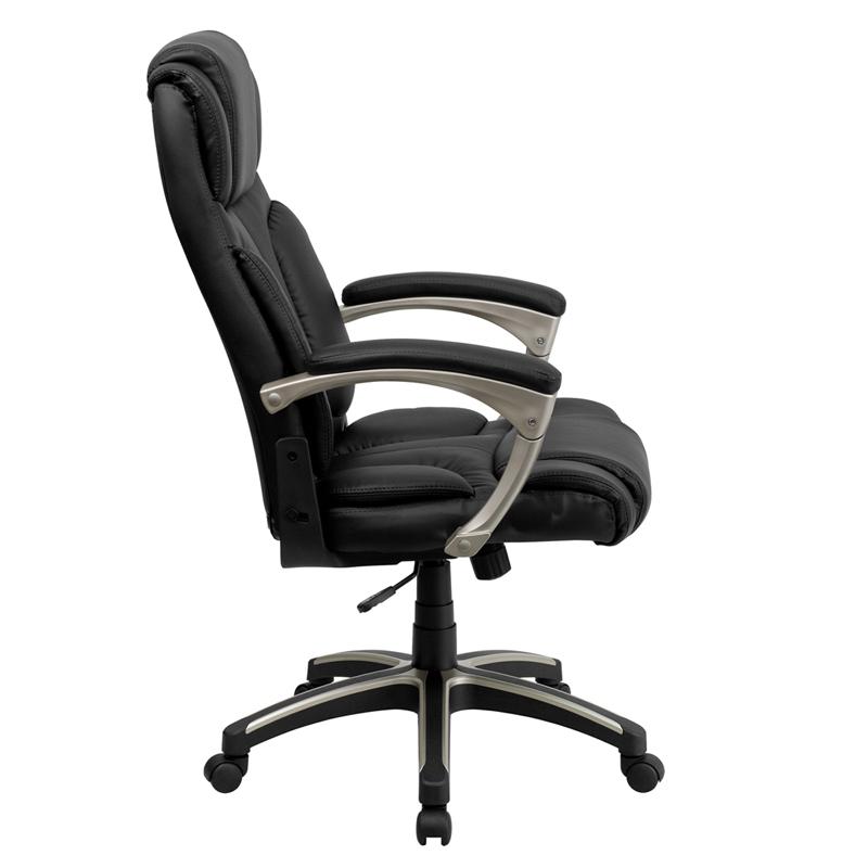 Flash Furniture High Back Folding Black Leather Executive Swivel Chair with Arms – BT-9875H-GG Hot on Sale