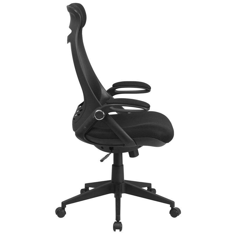 Flash Furniture High Back Black Mesh Executive Swivel Chair with Flip-Up Arms – HL-0018-GG Online Sale