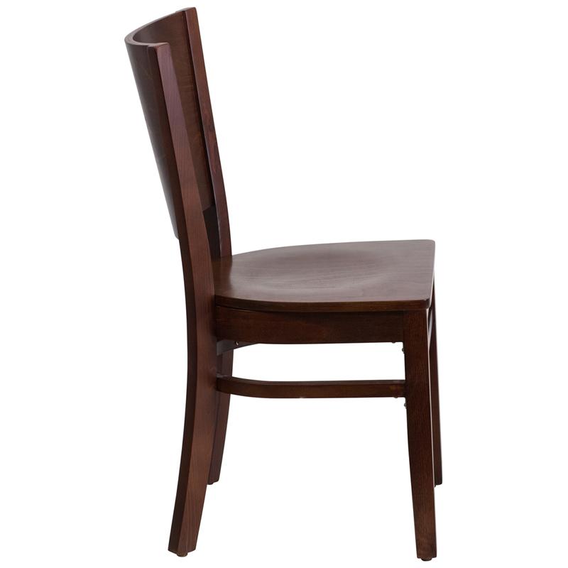 Flash Furniture Lacey Series Solid Back Walnut Wood Restaurant Chair – XU-DG-W0094B-WAL-WAL-GG Sale