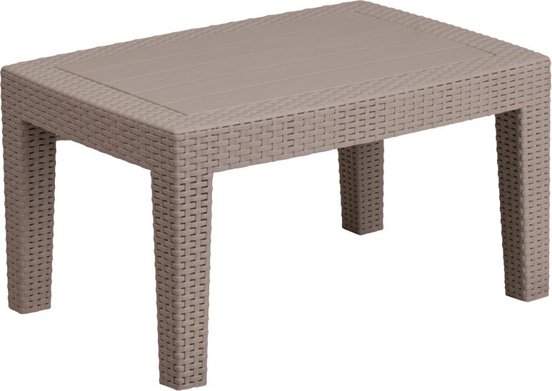 Flash Furniture Light Gray Faux Rattan Coffee Table – DAD-SF2-T-GG Supply
