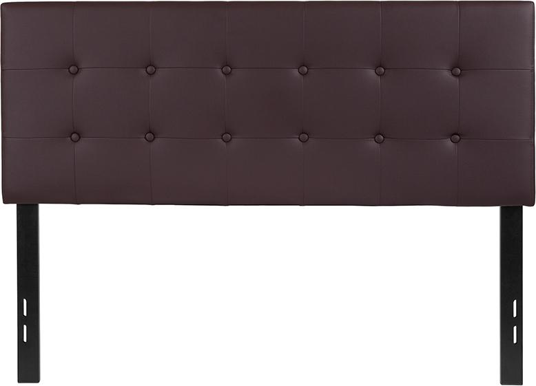 Flash Furniture Lennox Tufted Upholstered Full Size Headboard in Brown Vinyl – HG-HB1705-F-BR-GG Hot on Sale