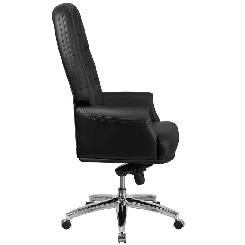 Flash Furniture High Back Traditional Tufted Black Leather Multifunction Executive Swivel Chair with Arms – BT-90269H-BK-GG Online