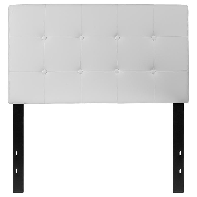 Flash Furniture Lennox Tufted Upholstered Twin Size Headboard in White Vinyl – HG-HB1705-T-W-GG Hot on Sale