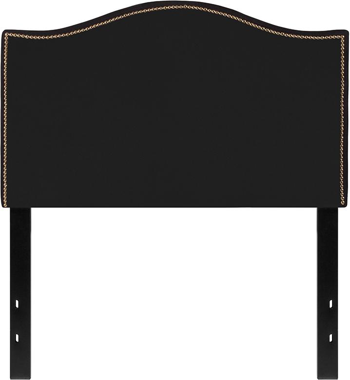 Flash Furniture Lexington Upholstered Twin Size Headboard with Accent Nail Trim in Black Fabric – HG-HB1707-T-BK-GG Discount