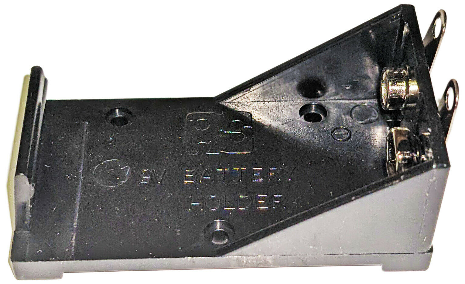 9V Battery Holder, Solder Lug Terminals, Plastic Case (2.11″ x 1.17″ x 0.81″) Online now
