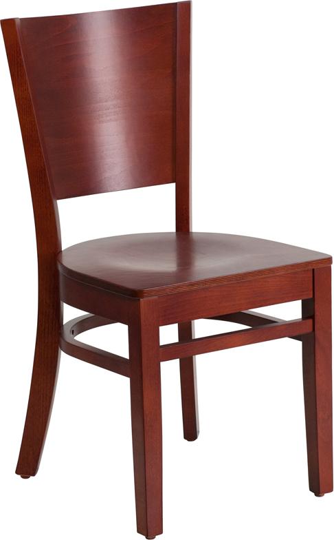 Flash Furniture Lacey Series Solid Back Mahogany Wood Restaurant Chair – XU-DG-W0094B-MAH-MAH-GG Online Sale