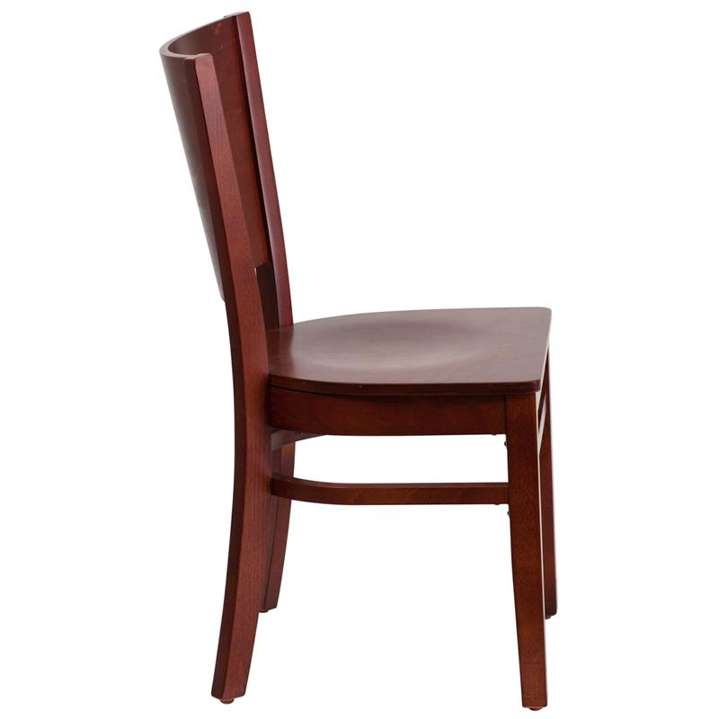 Flash Furniture Lacey Series Solid Back Mahogany Wood Restaurant Chair – XU-DG-W0094B-MAH-MAH-GG Online Sale