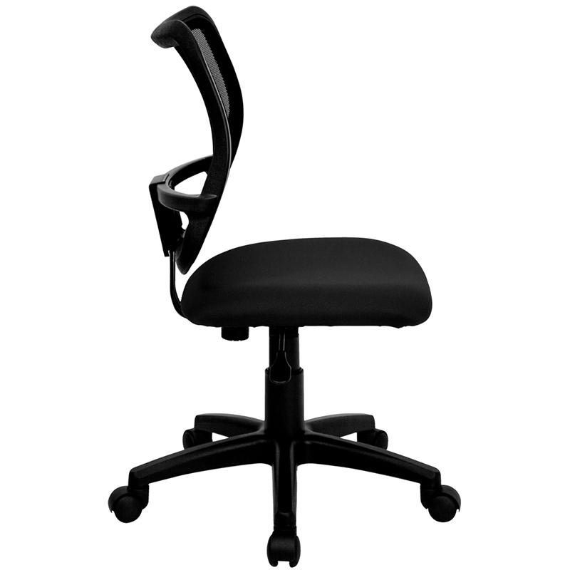Flash Furniture Mid-Back Black Mesh Swivel Task Chair – WL-A277-BK-GG Discount