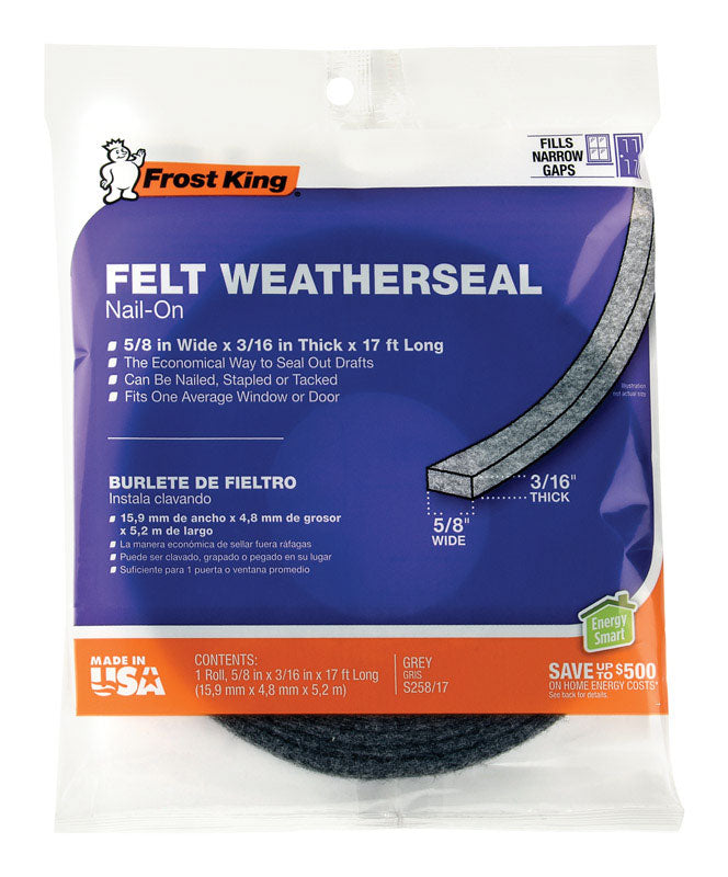FELT WTHRSTRIP 3/16″X17′ Sale