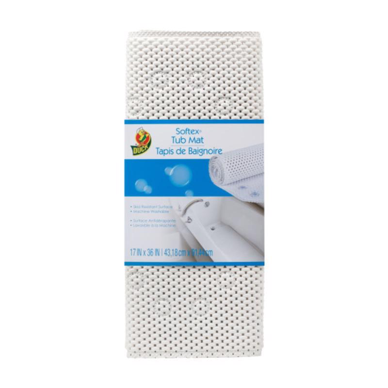 BATH MAT SOFTEX 17X36WHT Online now