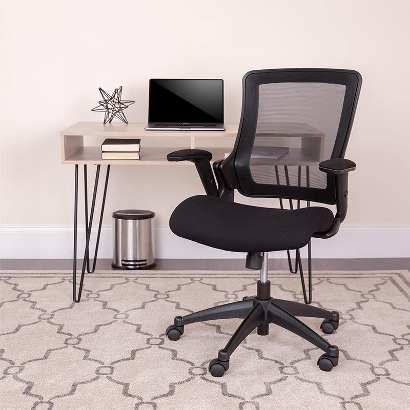 Flash Furniture Mid-Back Black Mesh Executive Swivel Chair with Molded Foam Seat and Adjustable Arms – BL-LB-8803-GG Online Hot Sale