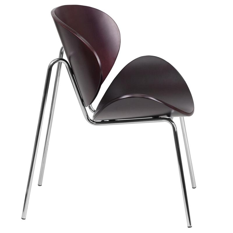 Flash Furniture Mahogany Bentwood Leisure Side Reception Chair – SD-2268-7-MAH-GG Hot on Sale
