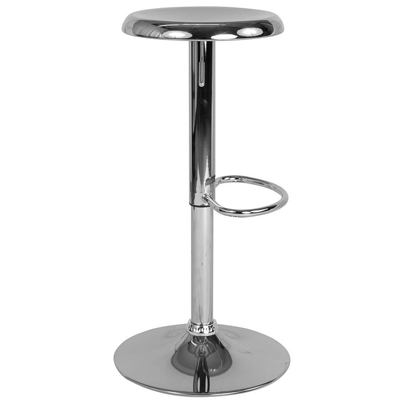 Flash Furniture Madrid Series Adjustable Height Retro Barstool in Chrome Finish – CH-181220-CH-GG Supply