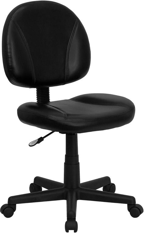 Flash Furniture Mid-Back Black Leather Ergonomic Swivel Task Chair – BT-688-BK-GG Online Sale